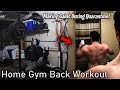 MASSIVE BACK WORKOUT IN MY HOME GYM | PHYSIQUE UPDATE & CURRENT WEIGHT