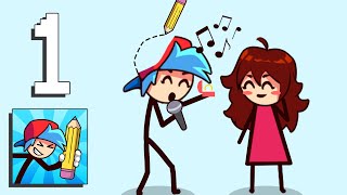 FNF Draw Puzzle - Music Battle Life Story - all levels 1-100 #1