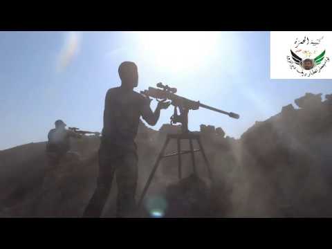 استهداف قوات النظام داخل مطار دير الزور العسكري بقناص 23 من قبل كتيبة الحمزة