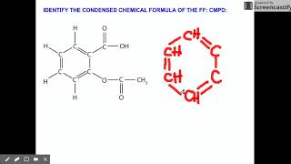 Expanded Structural Formula to Condensed Structural Formula for Cyclic Hydrocarbons