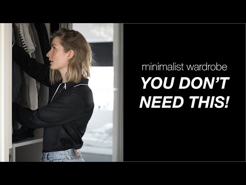 Part of a video titled How to downsize your wardrobe (and WHY it will change your life!)