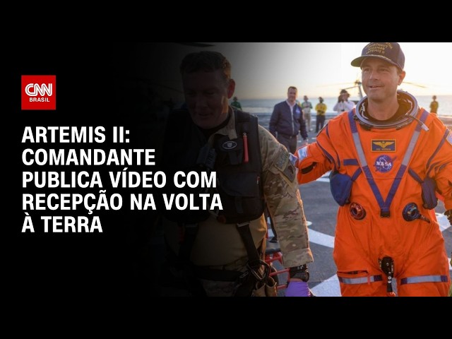 Artemis II:  Veja momento da saída de astronautas da Orion | CNN 360°