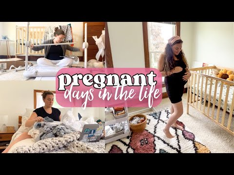Pregnant Days in the Life - 3rd Trimester - Laundry, Nesting, Packing hospital bag