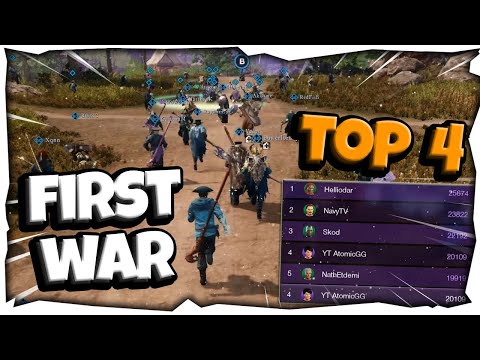 NEW WORLD 🌄 | IT WAS MY FIRST WAR IN DEFENSE (50V50), I MANAGED TO BE TOP 4 DPS 📈💀 ! | WAR #1