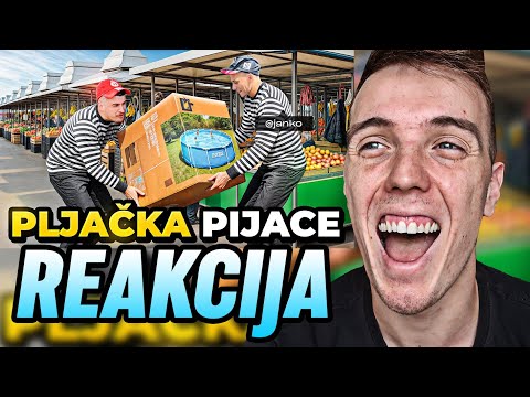 SIMI I JANKO UKRALI BAZEN NA PIJACI - CHODA REAKCIJA