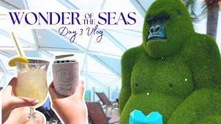 WONDER OF THE SEAS | Day 3 Vlog | Sea Day with Silent Disco