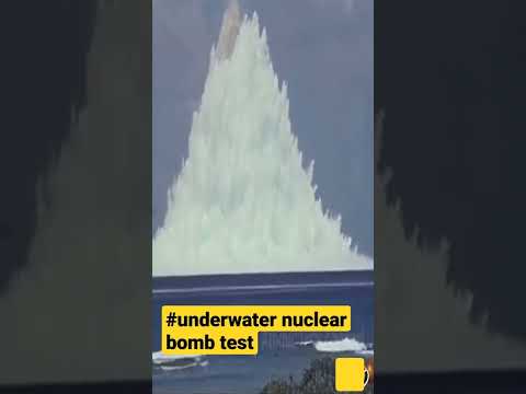 Underwater nuclear bomb test.