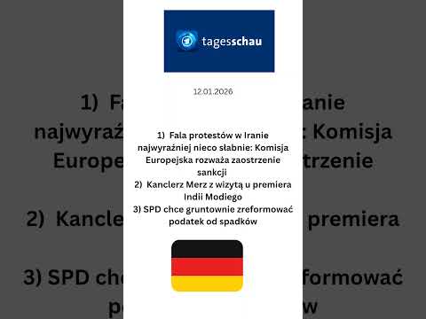 Niemiecki dziennik telewizyjny @tagesschau 12 stycznia