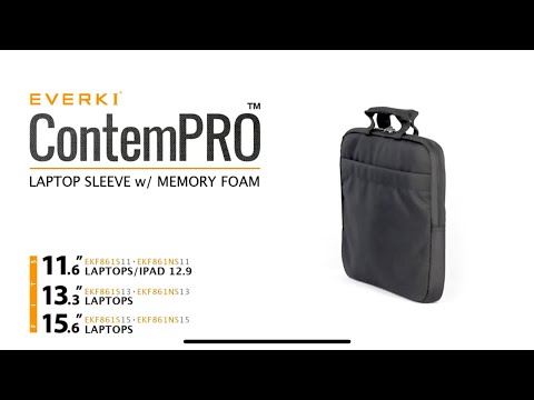Сумка для ноутбука Everki 11.6" ContemPRO Sleeve Black (EKF861S11)