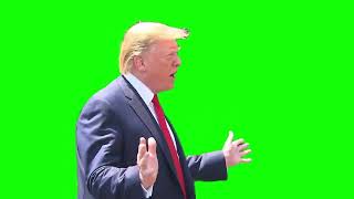 Donald Trump "there's no strategy, I have no strategy" green screen
