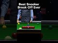 Best Snooker break off Ever #snooker #snookermoments