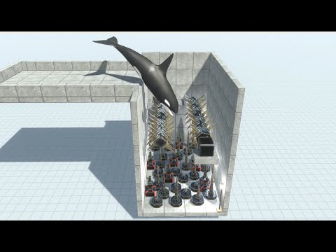 ALL UNITS FALL INTO DESTROYER MACHINE - ARBS - Animal Revolt Battle Simulator