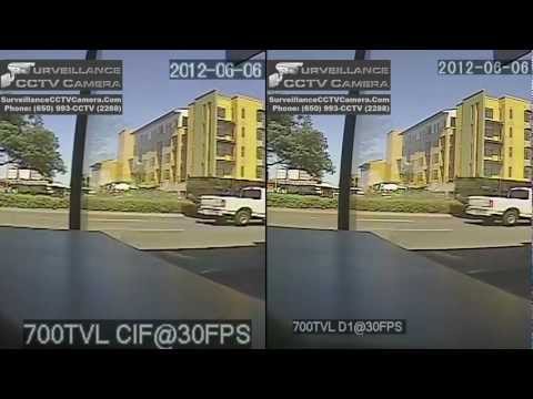 CIF VS D1 Using Real Time Recording DVR @ 30 FPS + 700TVL Surveillance CCTV Camera