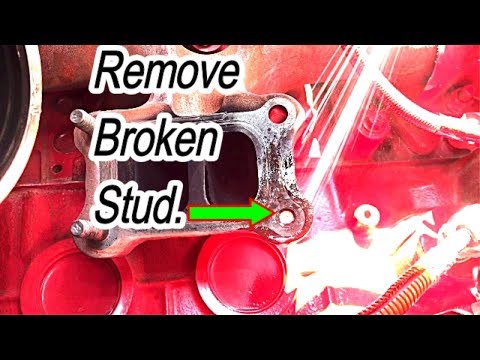 How To Remove Broken Exhaust Manifold Stud on Cummins Engine