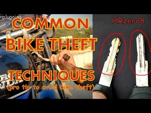 COMMON BIKE THEFT TECHNIQUES (Pro Tip)