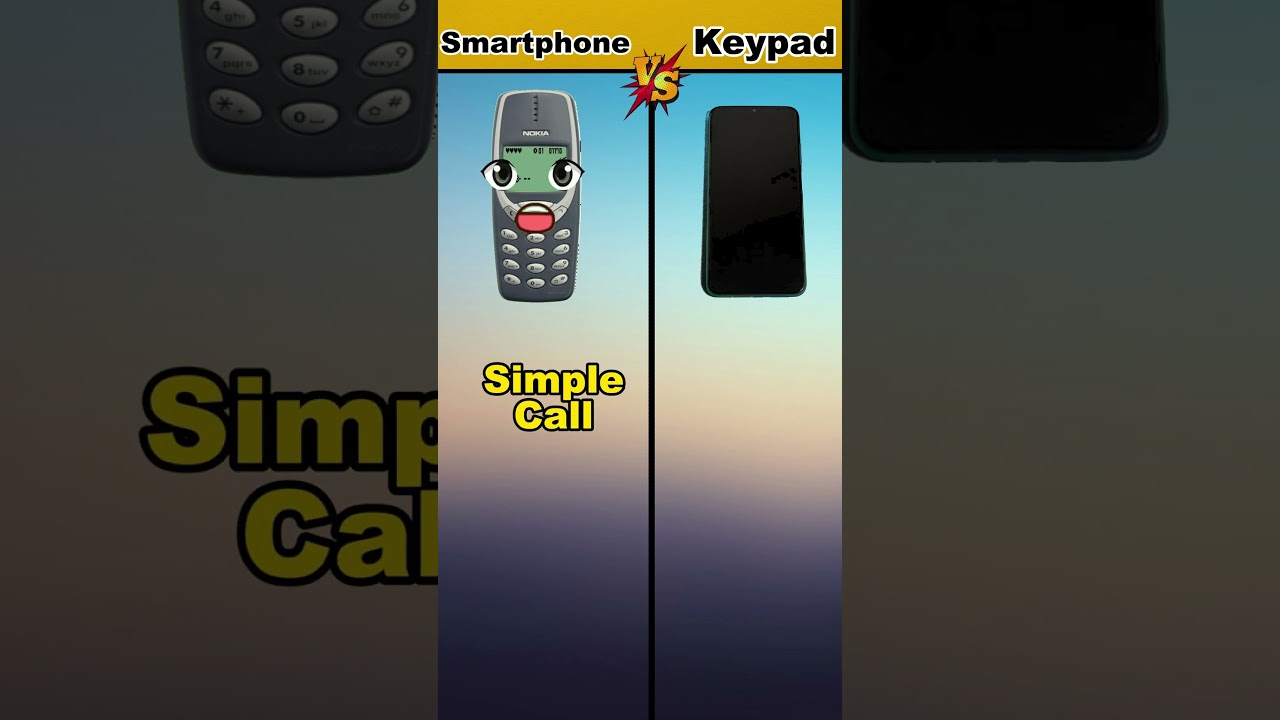 💥Smartphone👑 vs 👀Keypad😎 #shorts