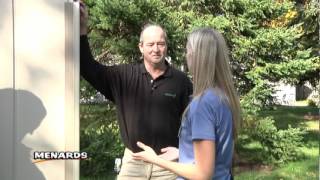 Menard's Around the House featuring Barrette Homestyles Sheds.wmv
