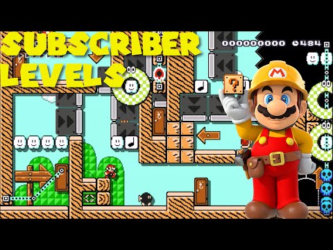 Super Mario Maker - One Screen Puzzles SPEEDRUN [Catching the enemy Submitted by Deniz]
