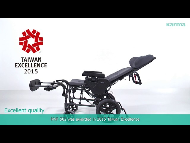 كرسي متحرك يدوي شديد الاعاقة | MVP-502 مقاس 16 انش...