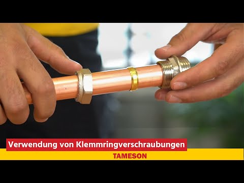 Verwendung von Klemmringverschraubungen | Tameson
