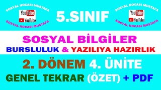 5.Sınıf Sosyal Bilgiler 2.Dönem 4.Ünite Genel Tekrar Ders Videosu