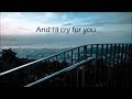 Lecrae ft. Taylor Hill // Cry For You  (Lyric Video)