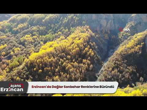 rzincan'da Dağlar Sonbahar Renklerine Büründü