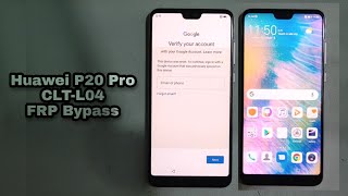 Huawei P20 Pro CLT-L04 FRP Google Account Bypass Without PC