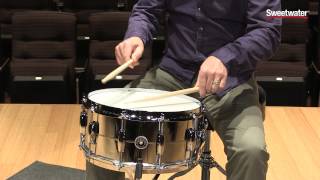 Video thumbnail for Gretsch Drums Brooklyn Steel Snare Drum Review by Sweetwater by Sweetwater