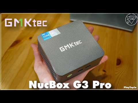 GMKtec Mini PC, G3 PRO Intel Core i3-10110U (Beats 4300U/N150), 16GB DDR4 RAM (Dual Channel) 512GB PCIe M.2 SSD, Desktop Computer 4K Dual HDMI/USB3.2/WiFi 6/BT5.2/2.5GbE for Office, Business video review thumbnail