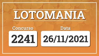 Capa de LOTOMANIA 2241