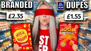 ABSOLUTELY SHOCKING! Aldi Dupes VS Branded TASTE TEST