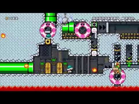Exploding Muncher's by Thomas - SUPER MARIO MAKER - No Commentary 一 1AJ