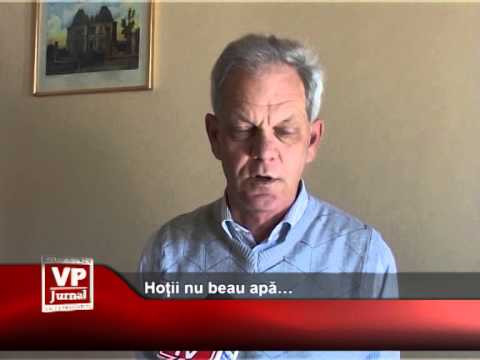 Hoții nu beau apă…