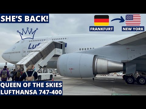 Queen of the skies is BACK! | Lufthansa 747-400 | Frankfurt FRA to New York JFK | Trip Report