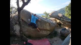 Video thumbnail of Smoking line, 6a+. La Jonquera