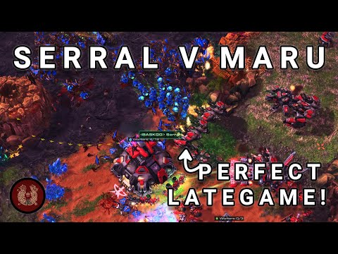 Serral and Maru play an NEAR-PERFECT LATEGAME in the $45k Masters Coliseum!