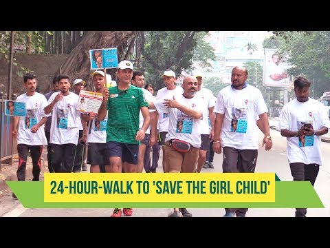 A 24-hour-walk organised to raise awareness to 'Save The Girl Child'