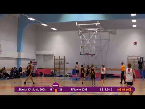 BBBL U15 / Rīdzene 2008  -  Šiauliai KA Saule 2008 /
