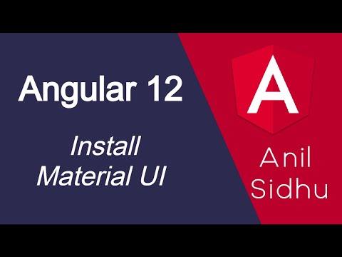 Angular 12 tutorial 24 Material UI