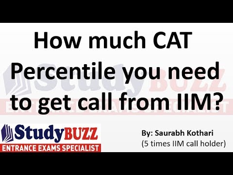 How much CAT Percentile you need to get a call from IIM?