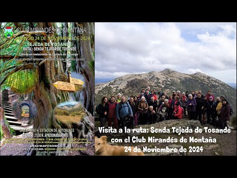 Visita a la ruta de Tejeda de Tosande con el Club Mirandés de Montaña