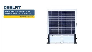 Solar Flood Light - Separate Panel - Remote Control - 5000 Lumens LED D1776418