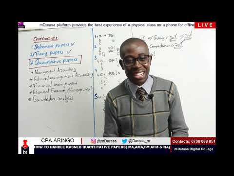 HOW TO PASS KASNEB QUANTITATIVE PAPERS( MA,AMA,FM.AFM &QA )