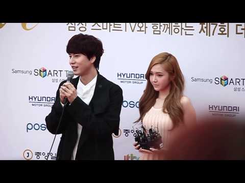 The 7th Musical Awards Red Carpet - KyuHyun and Jessica (130603)