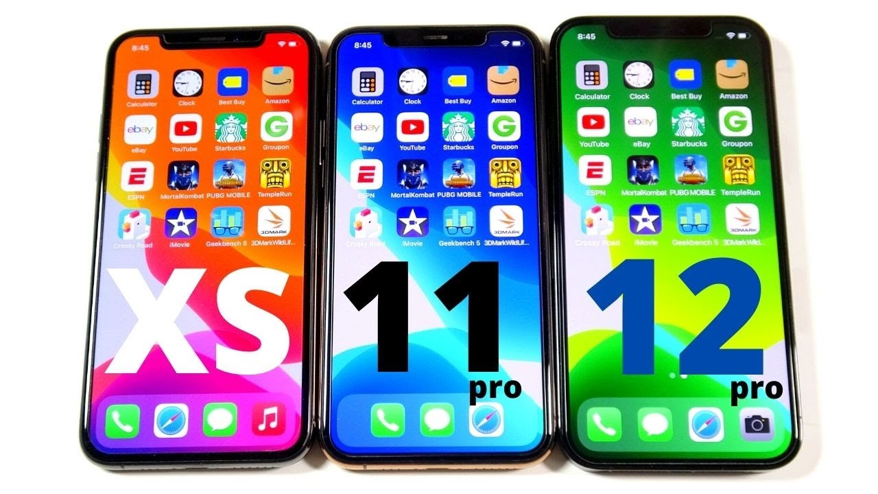 iPhone XS vs iPhone 11 Pro vs iPhone 12 Pro Speed Test!