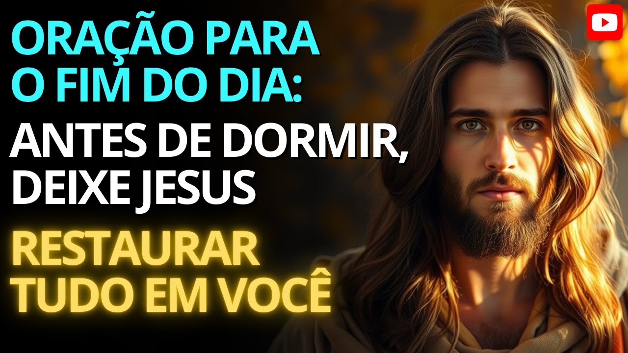 ORAÇÃO SECRETA PARA O FIM DO DIA | Antes de Dormir, Deixe Jesus Restaurar Tudo em Você🌙 Noite de Paz