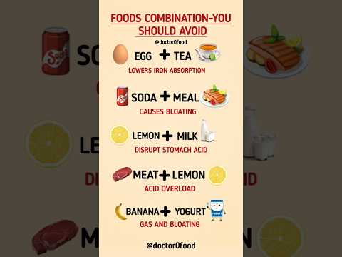 Common Food Combinations You Should NEVER Eat | Harmful Food Mixes Explained | #healthylifestyle