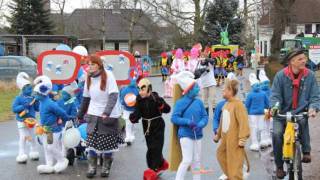 1e prijs categorie Jeugd 'De Smurfen' Carnaval 2012 Bergharen