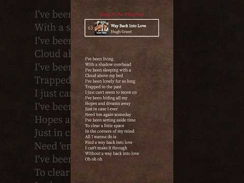 Way Back Into Love - Hugh Grant, Haley Bennett (Lyrics) #CozyVibePlaylist🎶